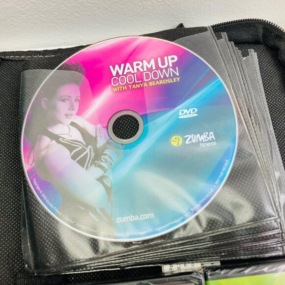 Lot of 14 ZUMBA Fitness CD/DVD Discs ZIN Instructor Network Music 1 lb Weights - Picture 3 of 9